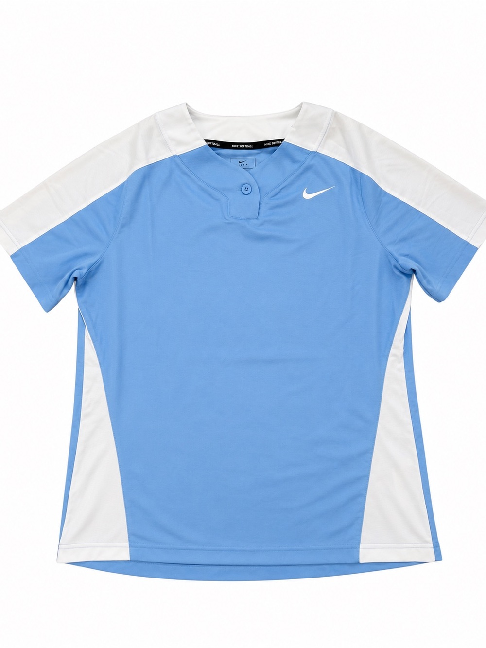 Nike Team Softball Jersey Top Women’s Large light Blue White NWT Athletic Shirt
